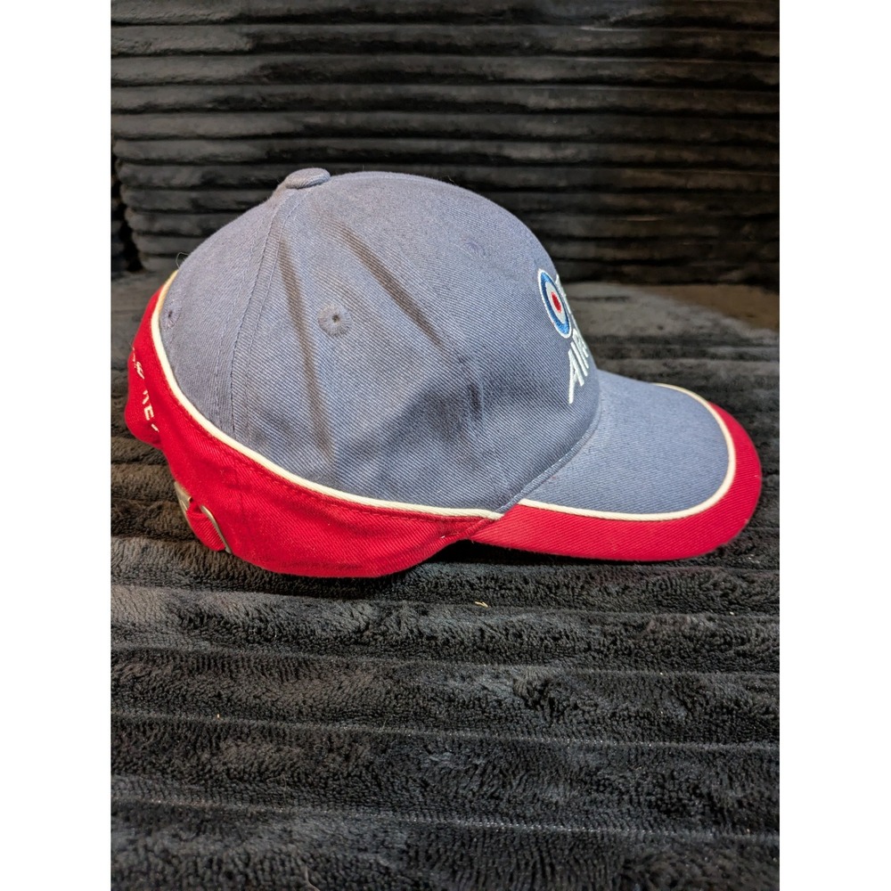 Royal Air Force RAF Blue Red Embroidered Baseball Cap Hat Rise Above The Rest - Picture 8 of 10